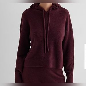 Plush Knit Hooded Sweater